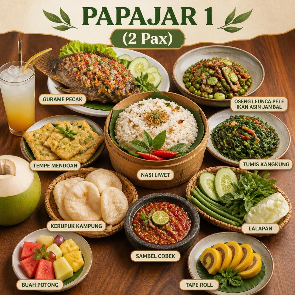 Papajar 1 untuk 2 Pax di RM Bumi Aki